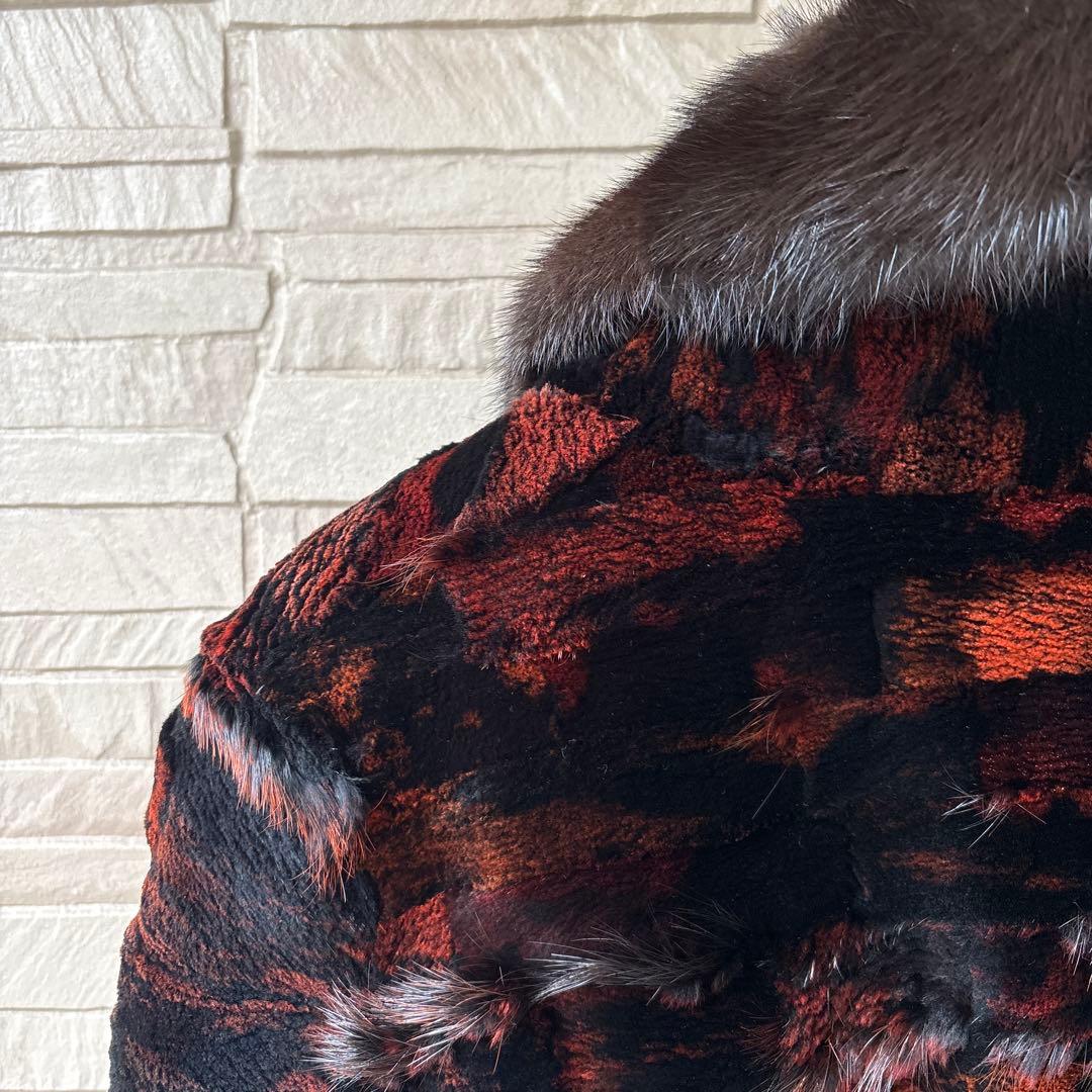 【新品 未使用品】MASSINI ☆ ミンク×ビーバー　ファージャケット 42