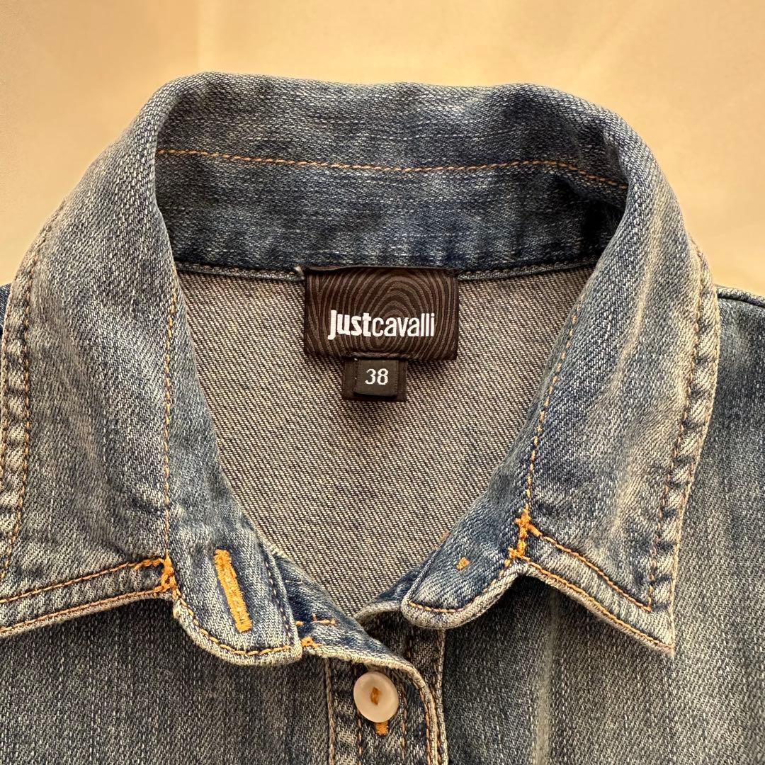 justcavalli ジャストカヴァリデニムプルオーバー