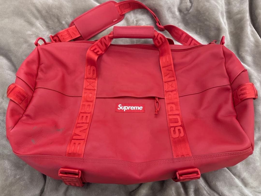 n*n様 Supreme Leather Duffle Bag（RED）