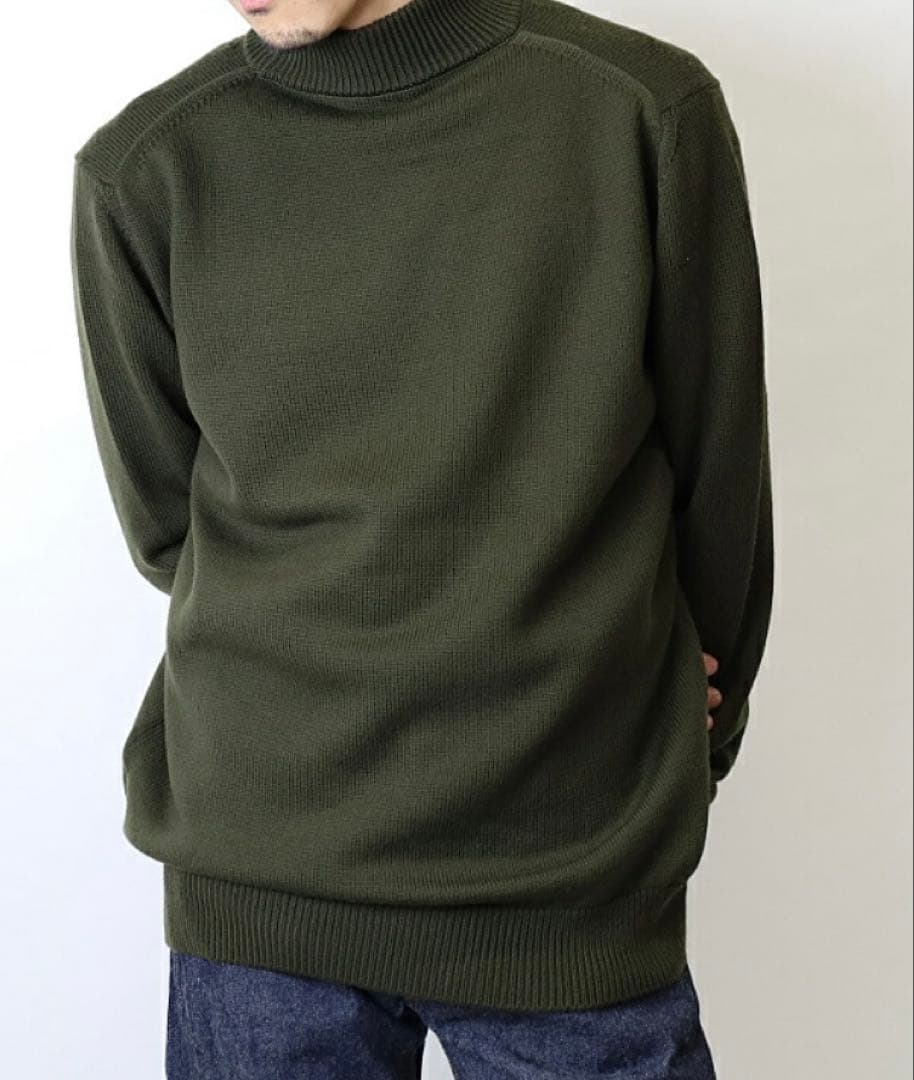 ムーンキャッスル/ニット/ヘビーウェイト メリノ ウール モックネック/WO8