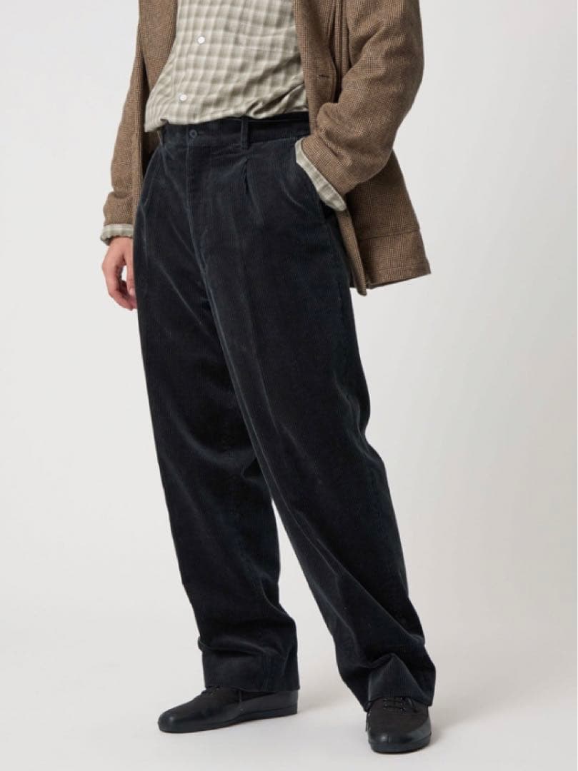 ＜Steven Alan＞ 8W コーデュロイ アウト ワンプリーツ スラックス