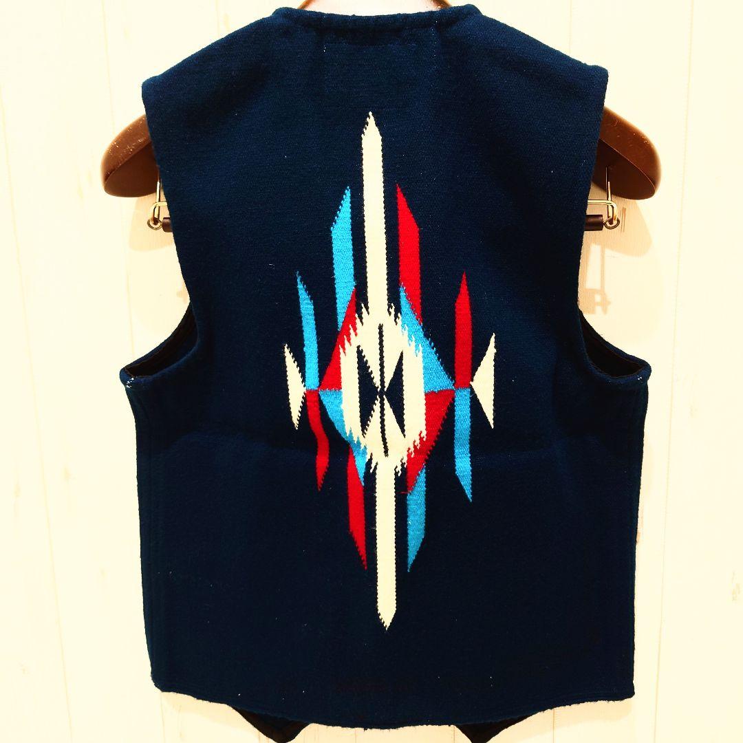 美品 インディアン チマヨベスト 36 チマヨ シュガーケーン ネイティブ 東洋