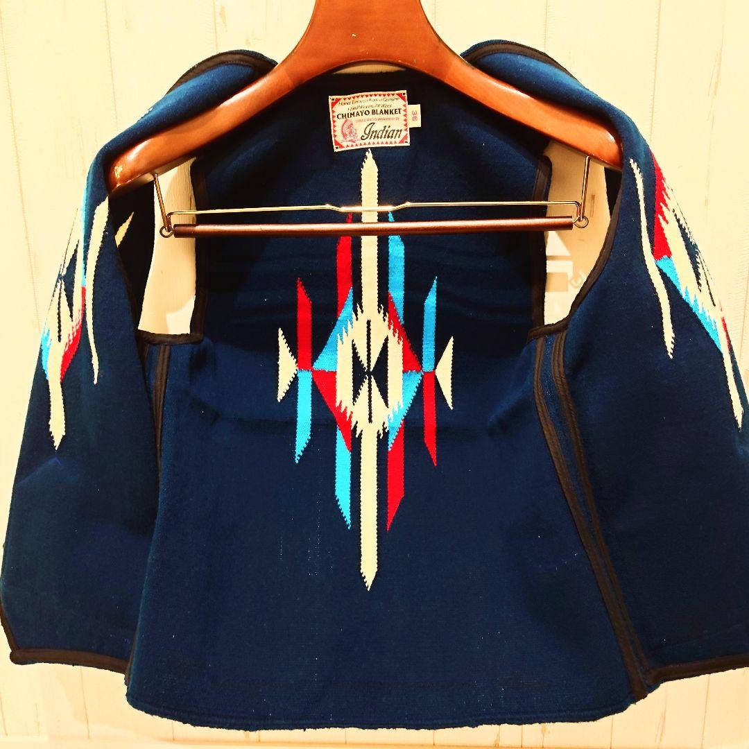 美品 インディアン チマヨベスト 36 チマヨ シュガーケーン ネイティブ 東洋