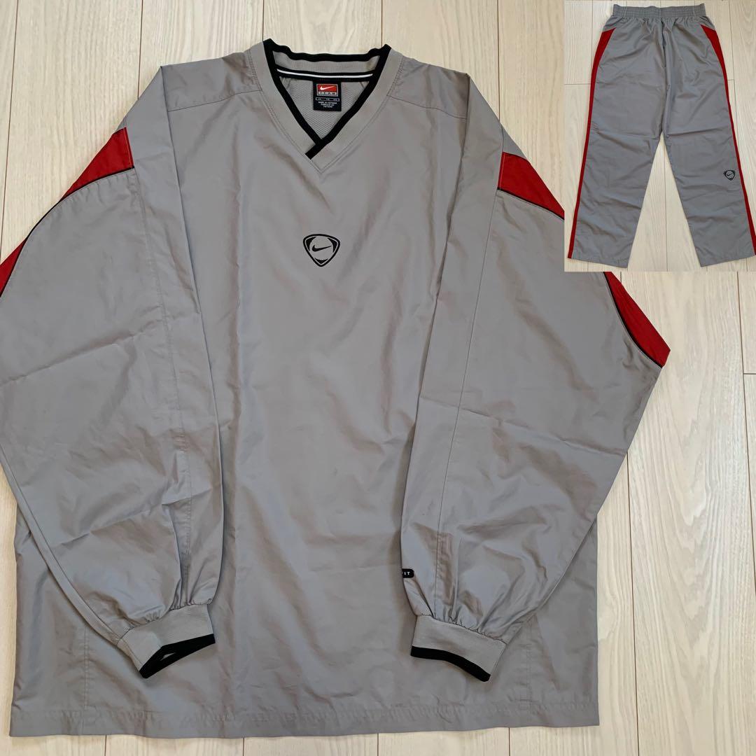 NIKE ナイキ ウィンドブレーカー上下 ジャージ センター刺繍 ピステ y2k