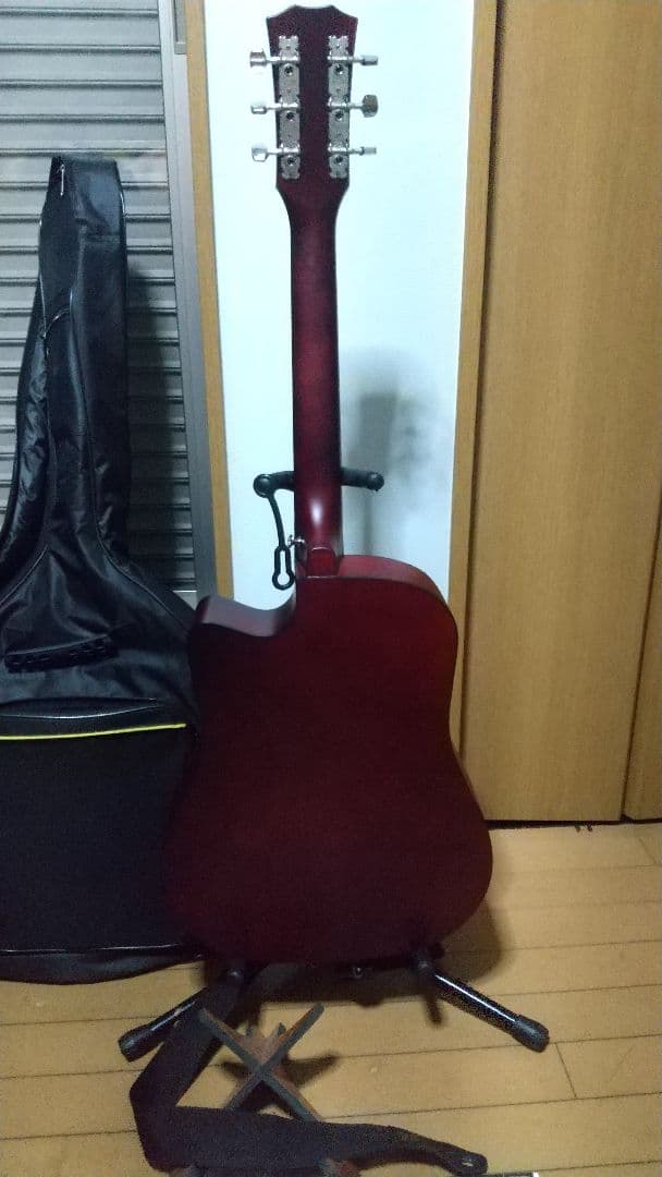 Y*売様 usedアコースティックギター /マイク・ギグケース・木製スタンド・ス