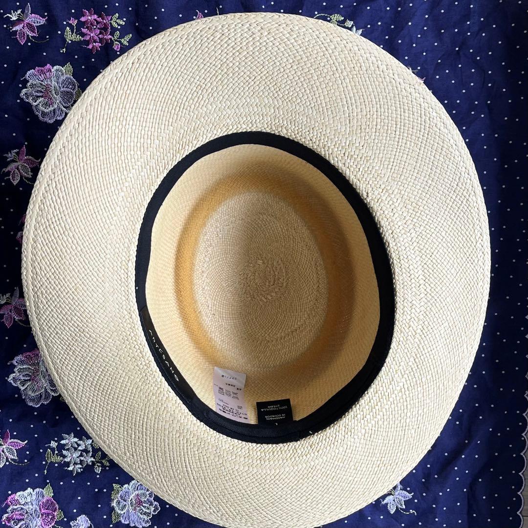 リボン付きストローハット/ARTESANO（アルテサーノ）