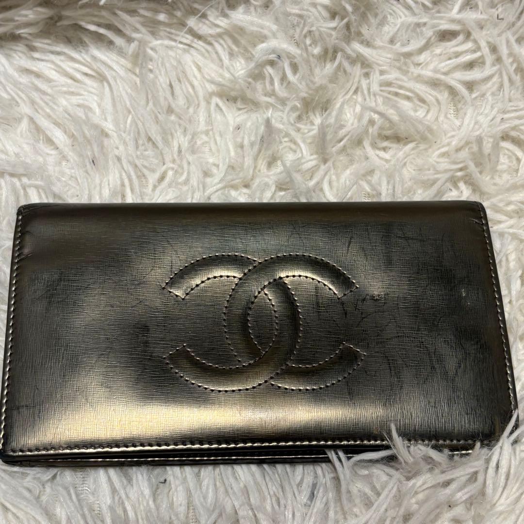 シャネル CHANEL ココマーク 二つ折り 長財布