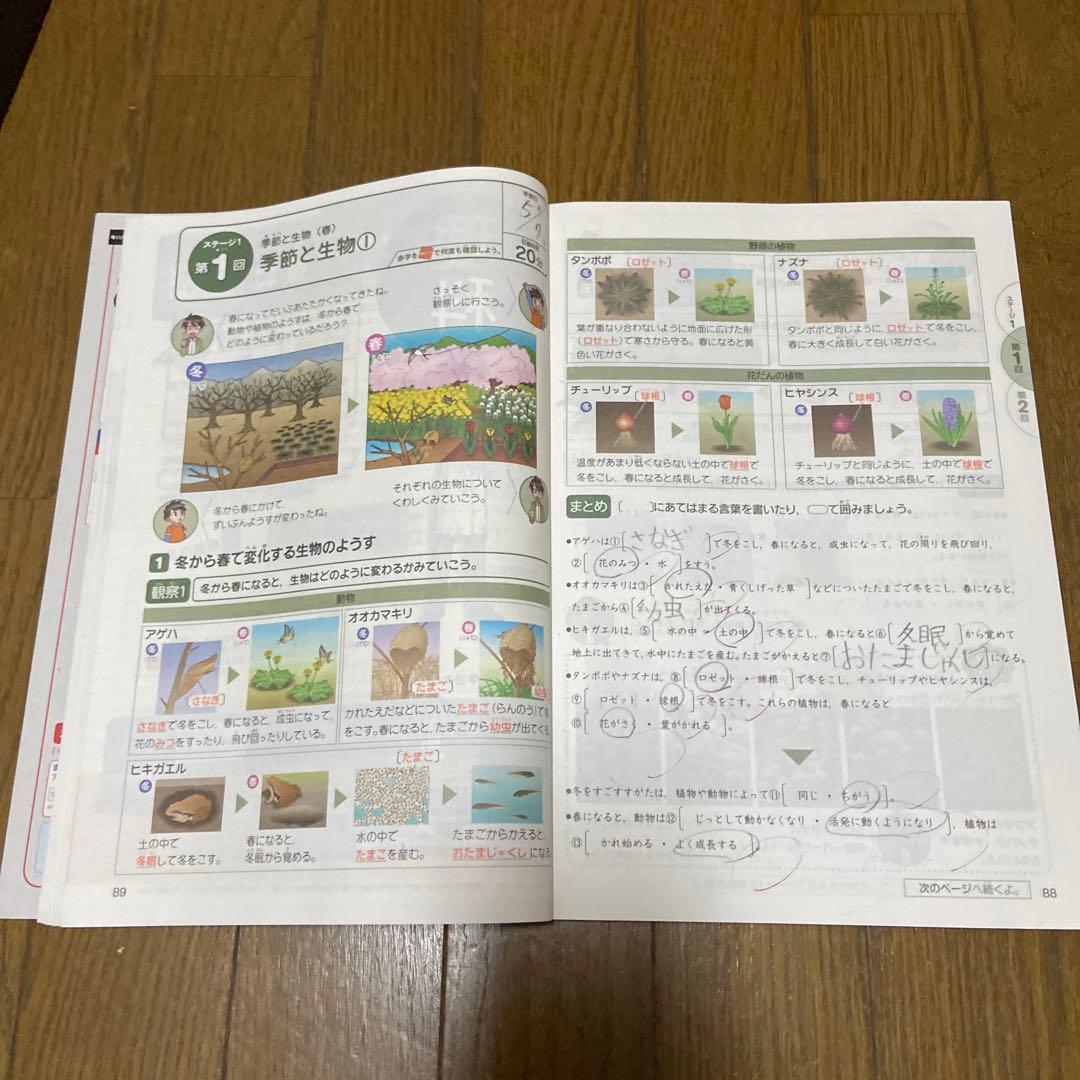 ベネッセ進研ゼミ 考える力•プラス 中学受験講座4年生(ワーク 未使用)