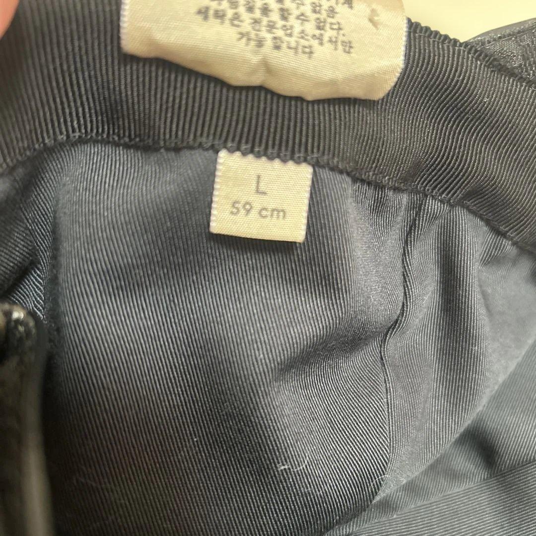 Gucci ブラック GGパターン キャップ サイズL