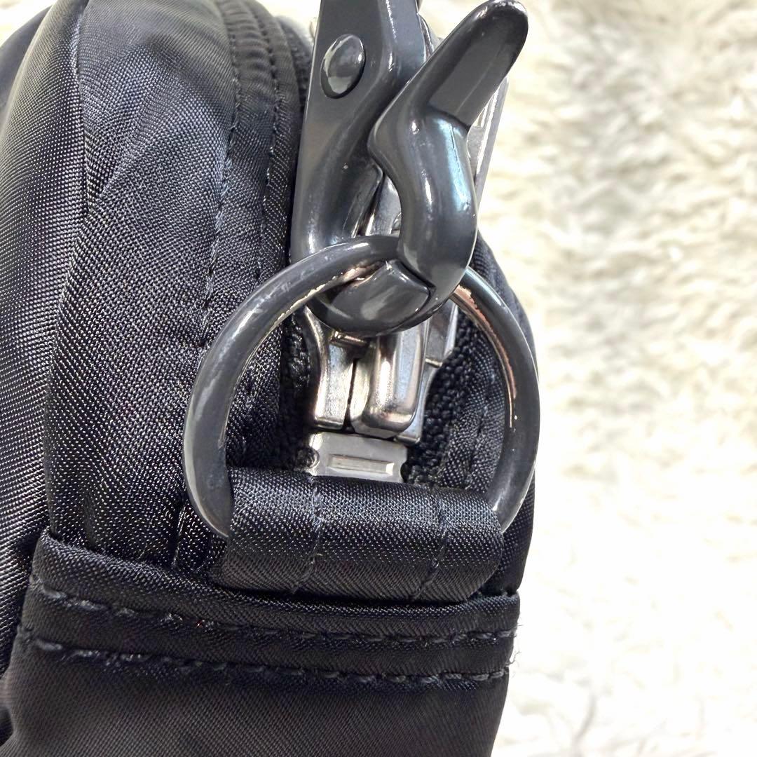 【美品】PORTER タンカー ハーフムーン 三日月 ショルダーバッグ ブラック