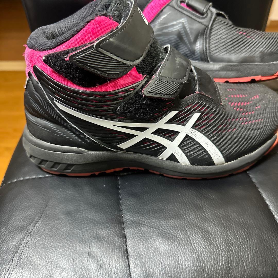 ASICS ハイカット安全靴 ブラック/ピンク