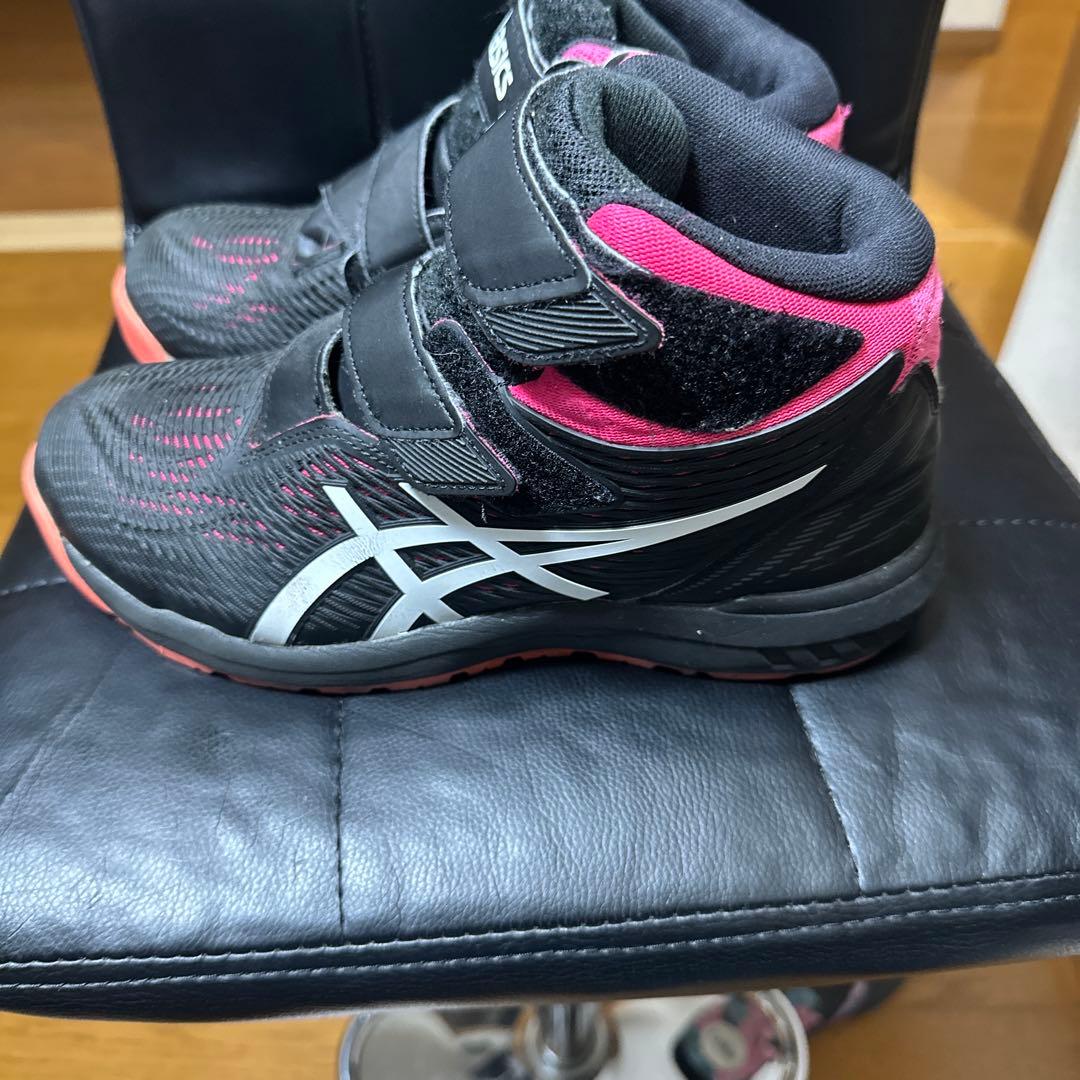 ASICS ハイカット安全靴 ブラック/ピンク