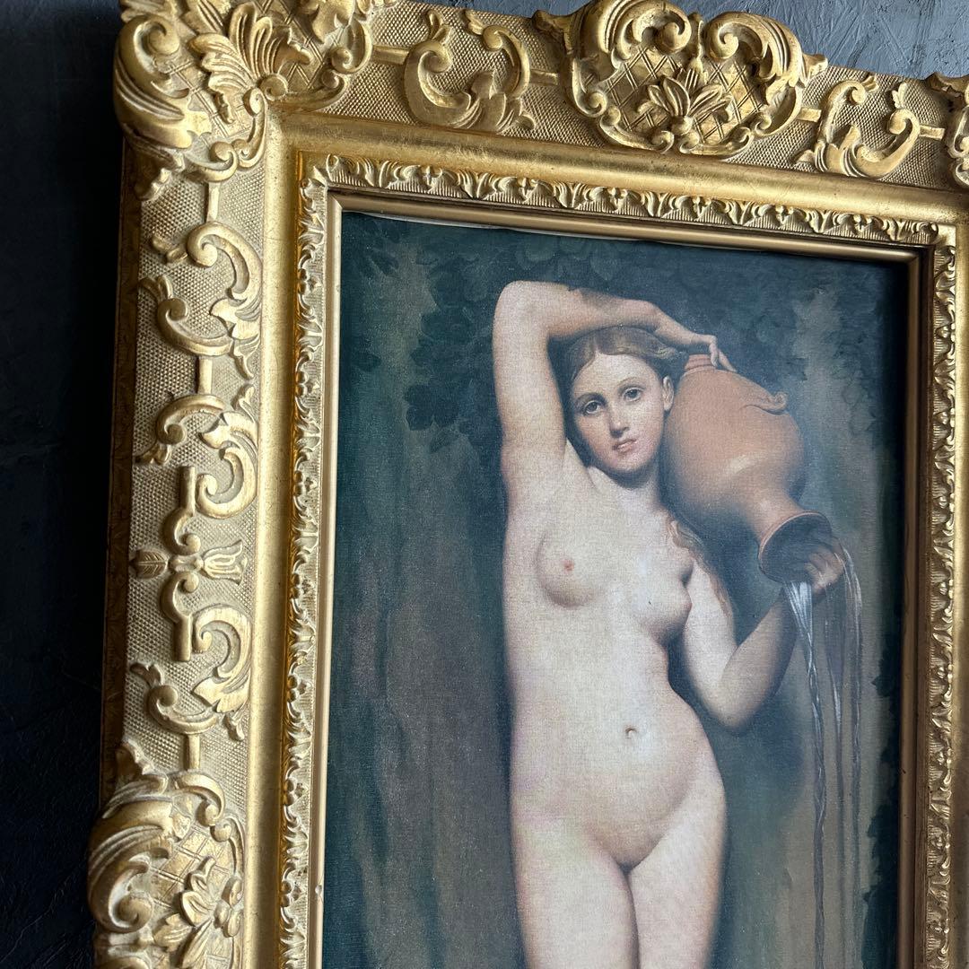 びっくり瞬間的お値下げ❣️圧巻❣️ドミニクアングル　泉　豪華額縁