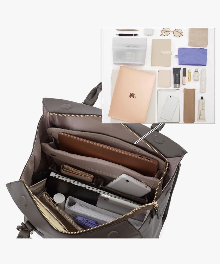 Jewlena Rose トートバッグ A4サイズ PC収納 通勤バッグ