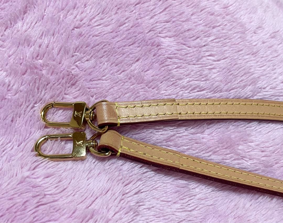 Louis Vuitton ストラップ ヌメ革 レザー ゴールド金具 箱付き