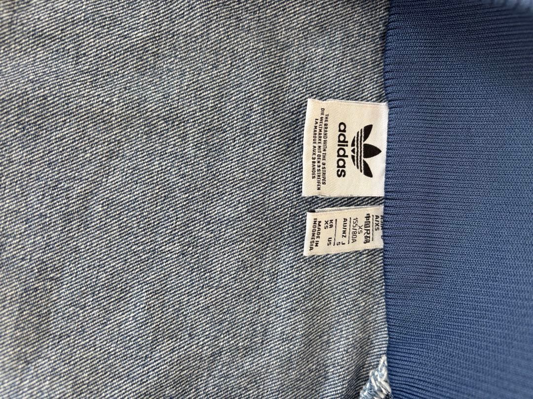 アディダス デニム ファイヤーバード トラックジャケット デニムジャージ