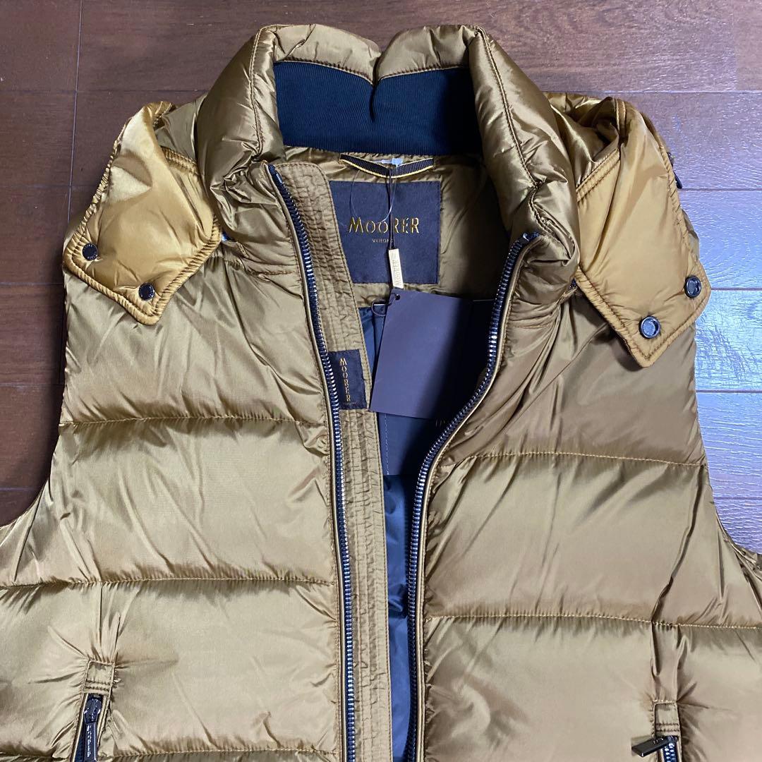 新品未使用　限定カラー　激レア　ムーレー　Moorer ハニーダウンベスト 48