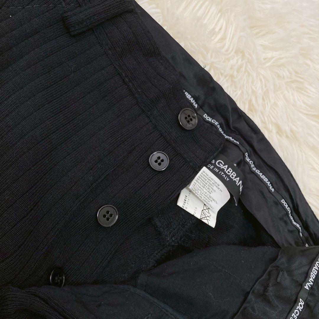DOLCE & GABBANA ニットパンツ ブラック 48 キレイめ 上品