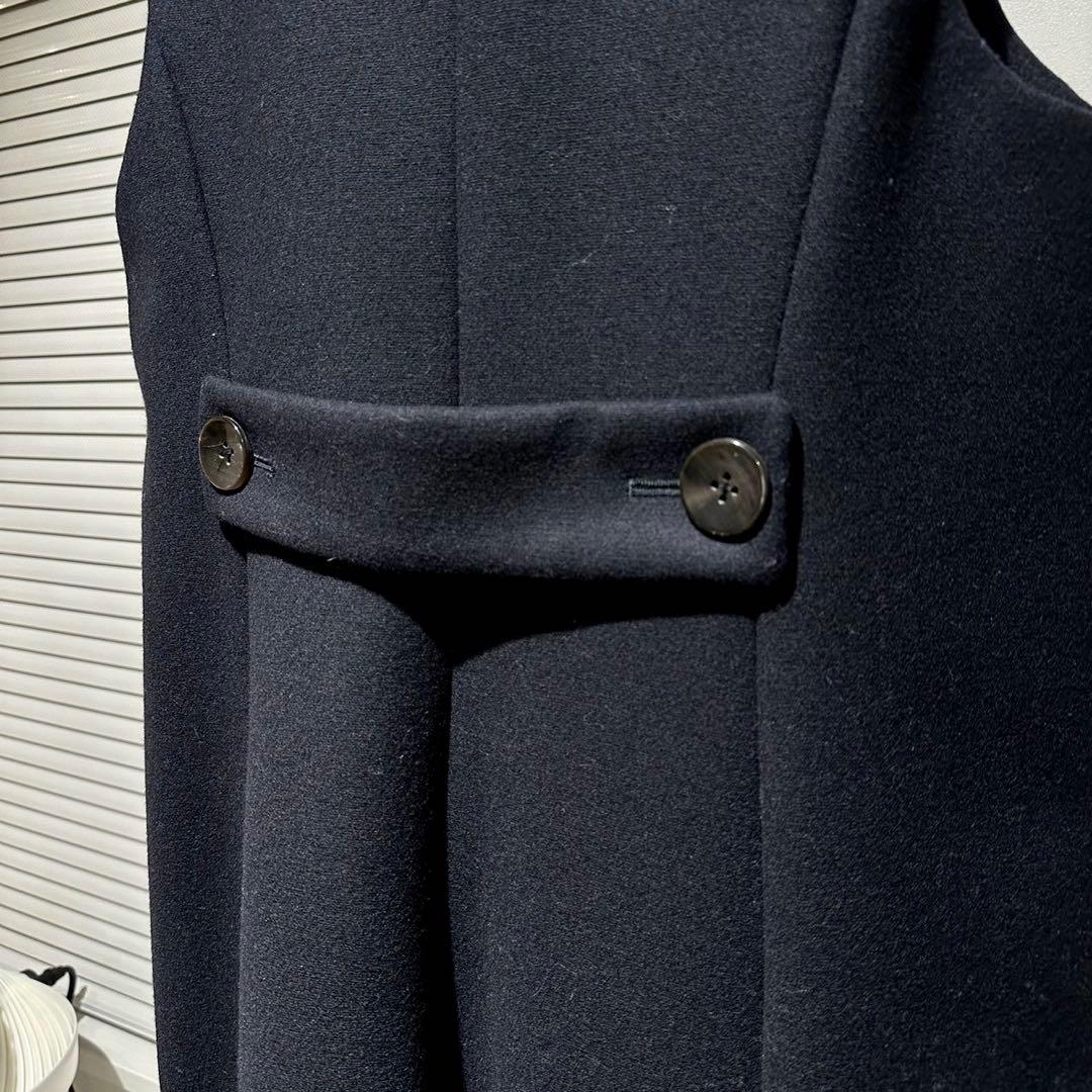 【BACCA】 ダブルクロスロングベスト ヘビーメルトンコート トゥモローランド