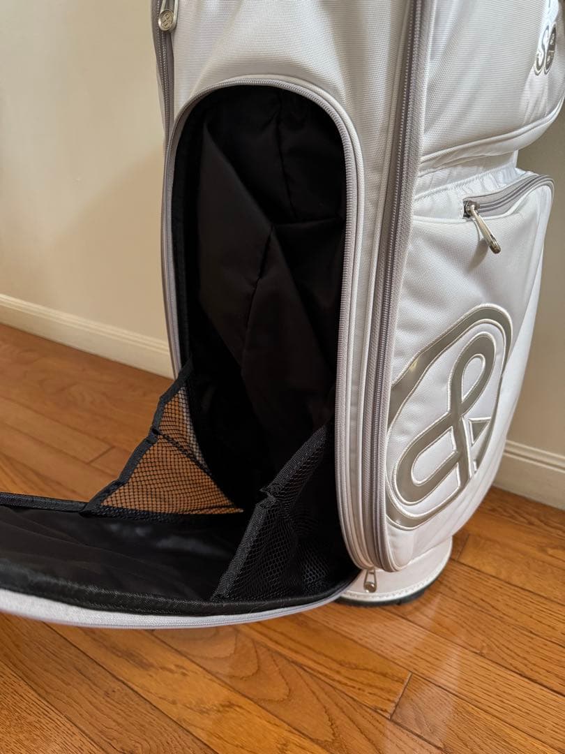 and per se ホワイトキャディバッグ