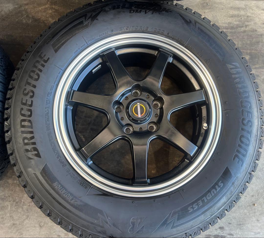 送料込み215/70R16 アルミホイールタイヤ　デリカD:5 4本セット