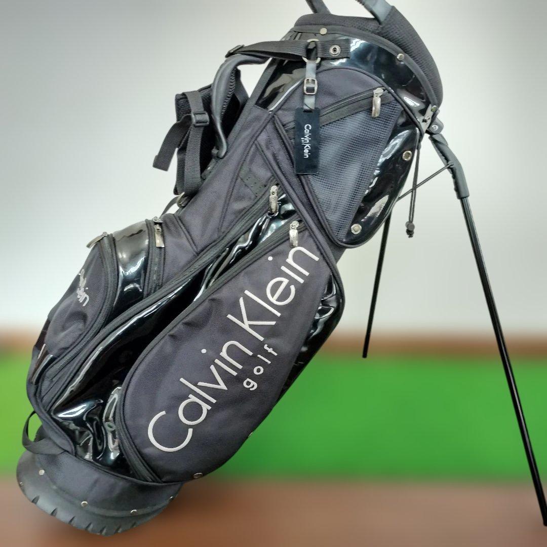   ゴルフ キャディバッグ スタンド式 ブラック