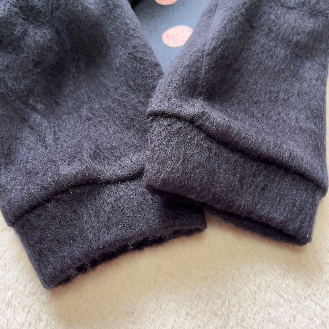 美品　アルチビオ　セットアップ　モックネック　スカート　水玉　ドット　ネイビー