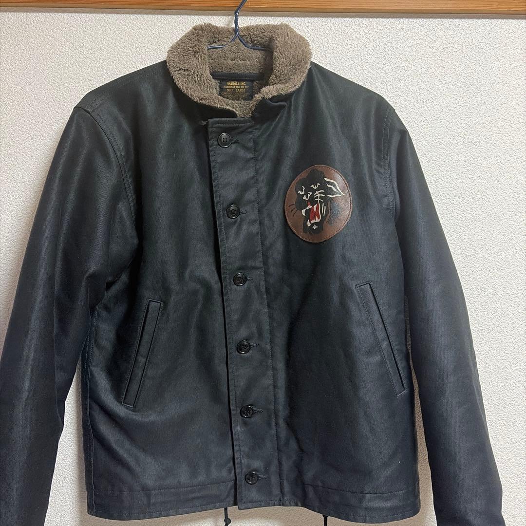 ギ*ー様 RADIALL INC デッキジャケット　アルパカ　Lサイズ　日本製