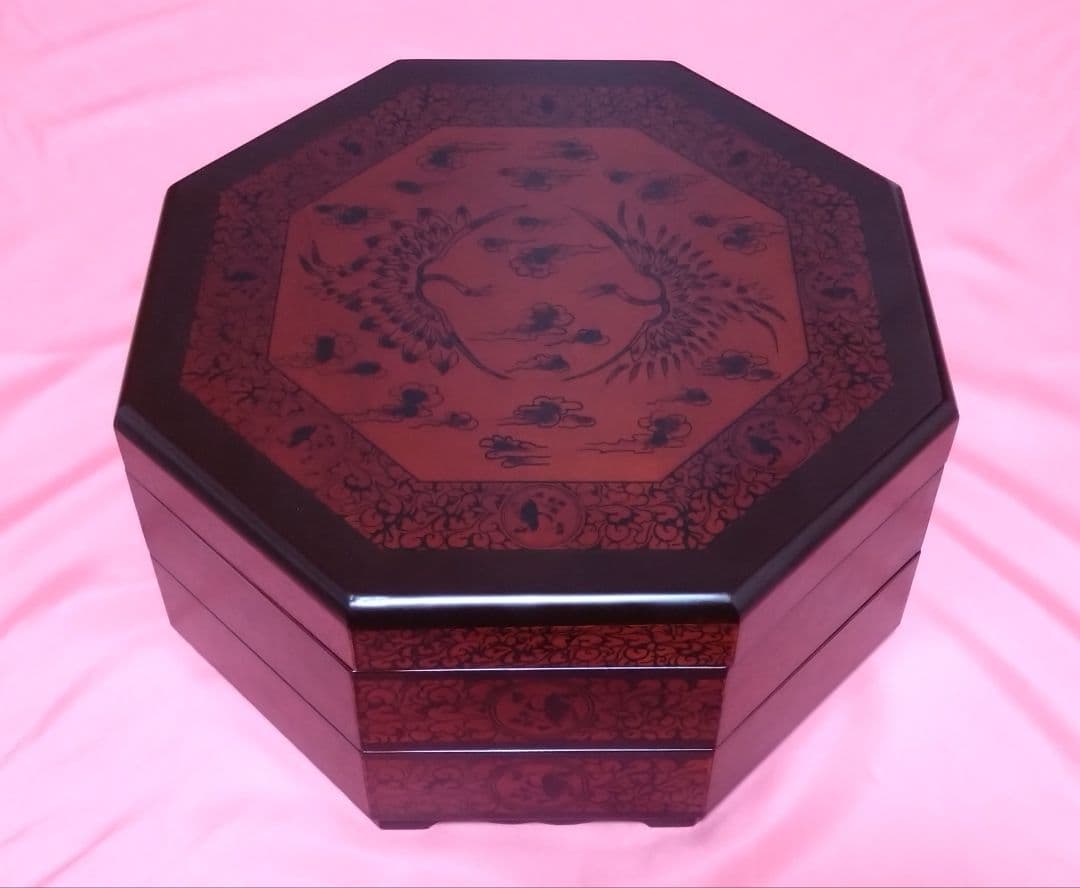 九節板　クジョルパン　八角形　漆器　高級木材　韓国伝統工芸品　美品