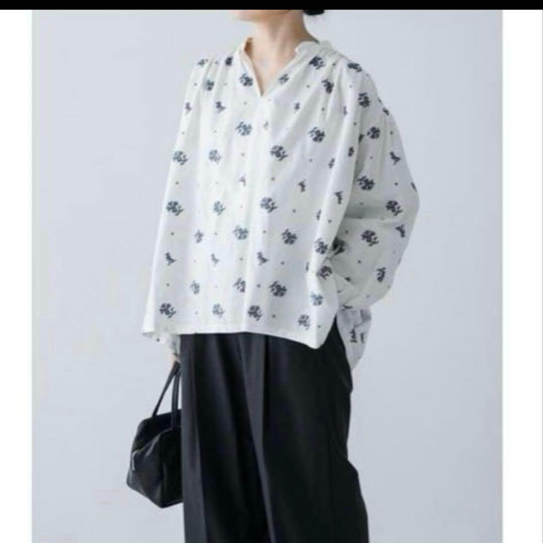 クロスステッチスモックブラウス　かぐれ