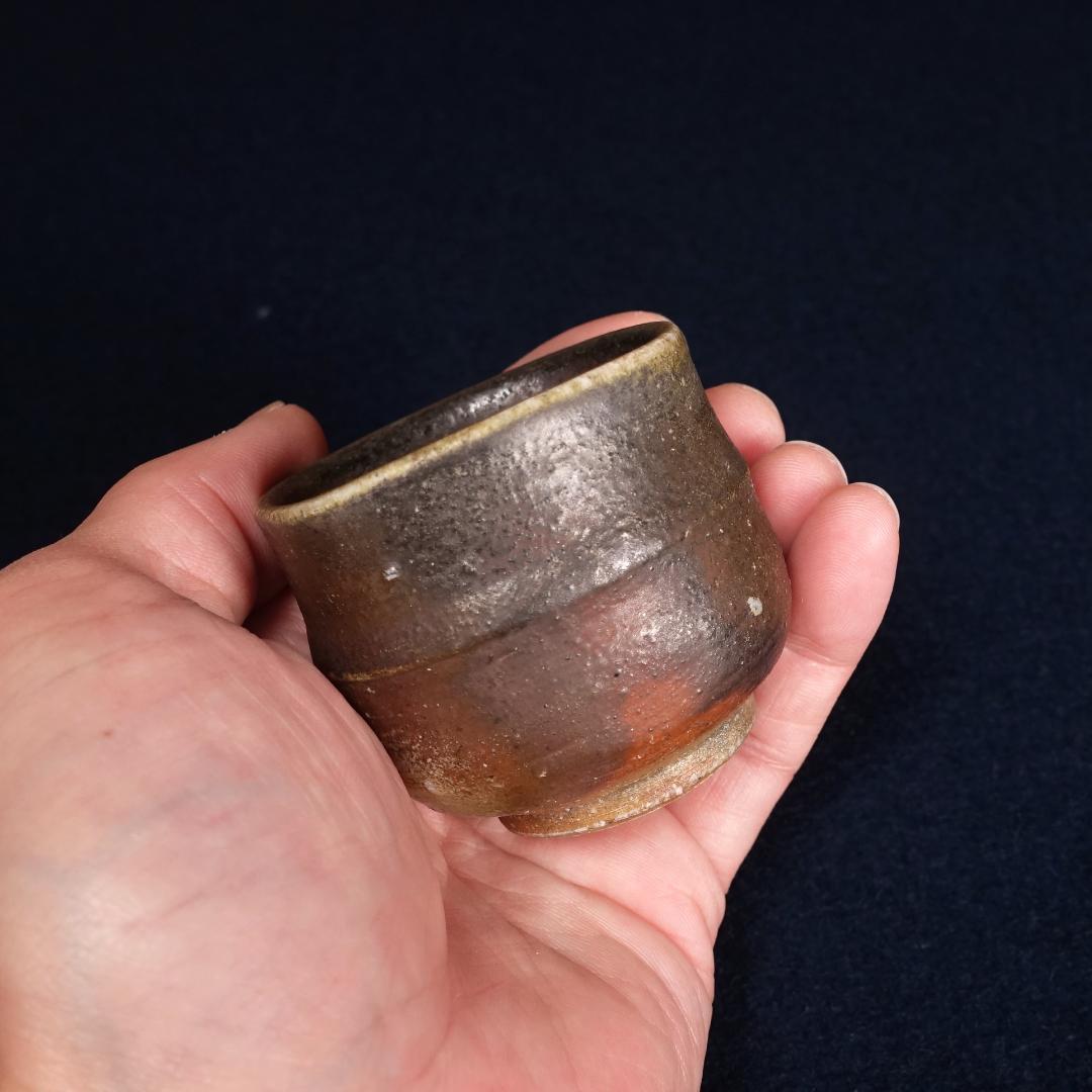 人間国宝 山本陶秀 長男 山本雄一 備前徳利酒呑 共箱