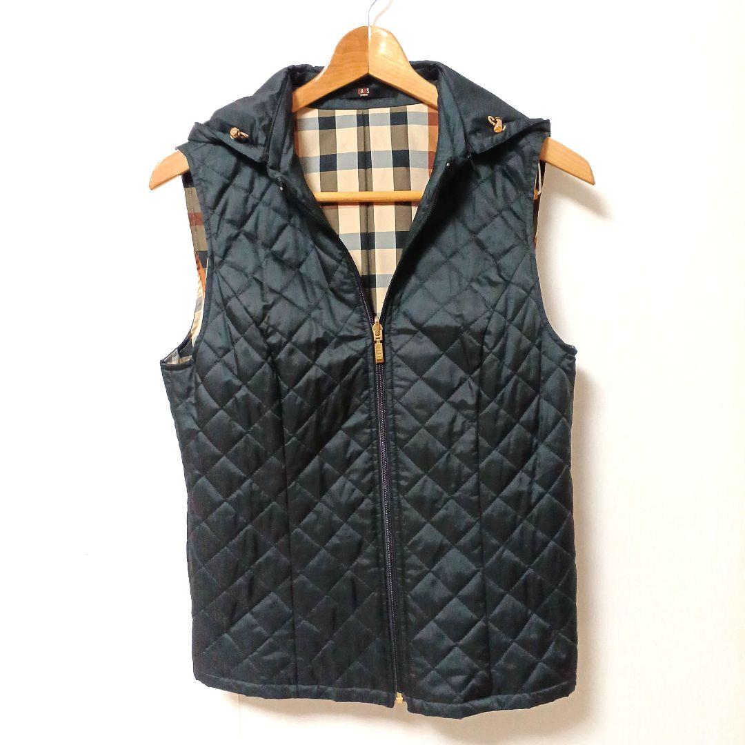 DAKS　4wayインナーキルティングベスト　ナイロンジャケット　ダークネイビー