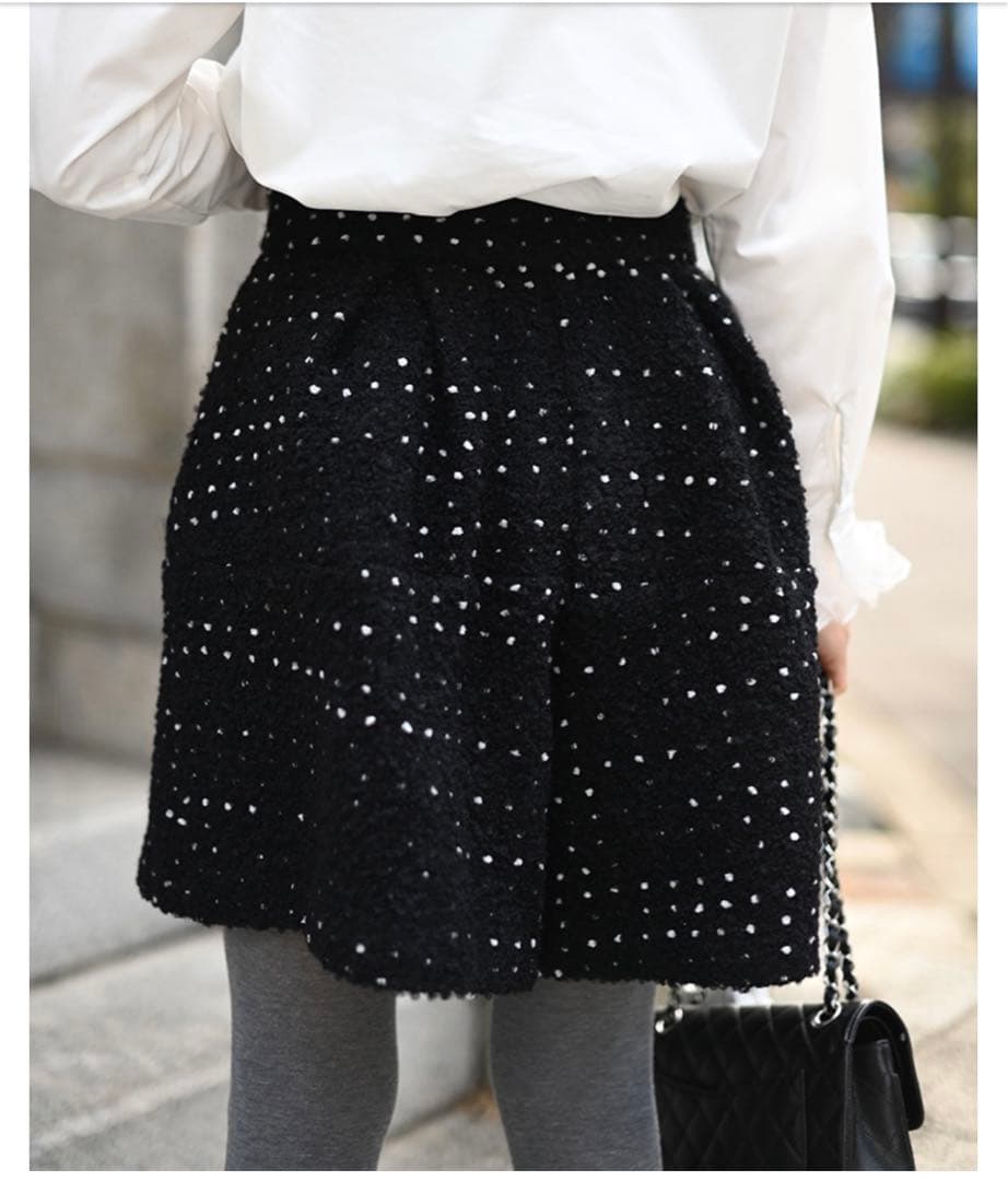 【限定タイムセール】TREFLE +1 トレフル ドットツイードタックショーパン