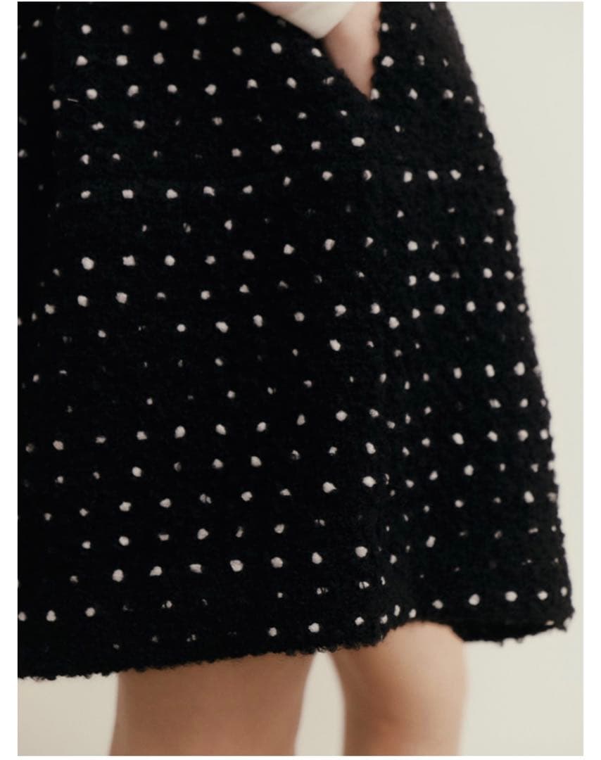 【限定タイムセール】TREFLE +1 トレフル ドットツイードタックショーパン