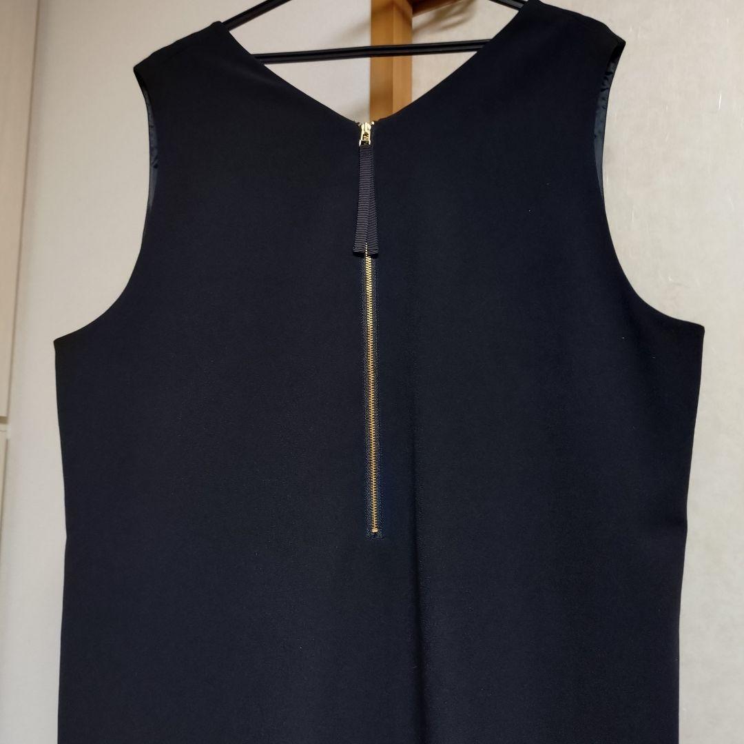 ローズティアラ 大きいサイズ リボンポケットジャンパースカート50 黒