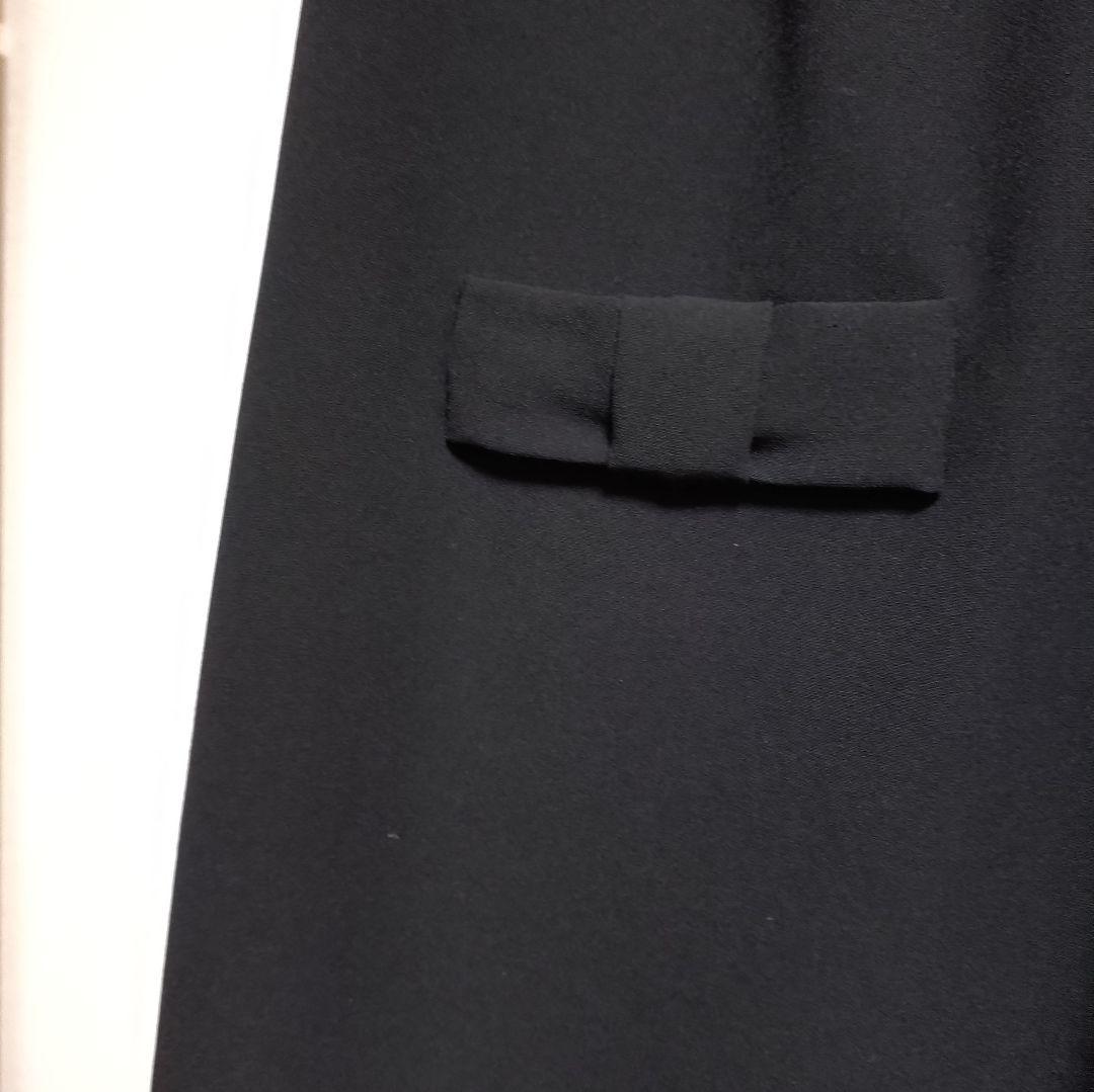 ローズティアラ 大きいサイズ リボンポケットジャンパースカート50 黒