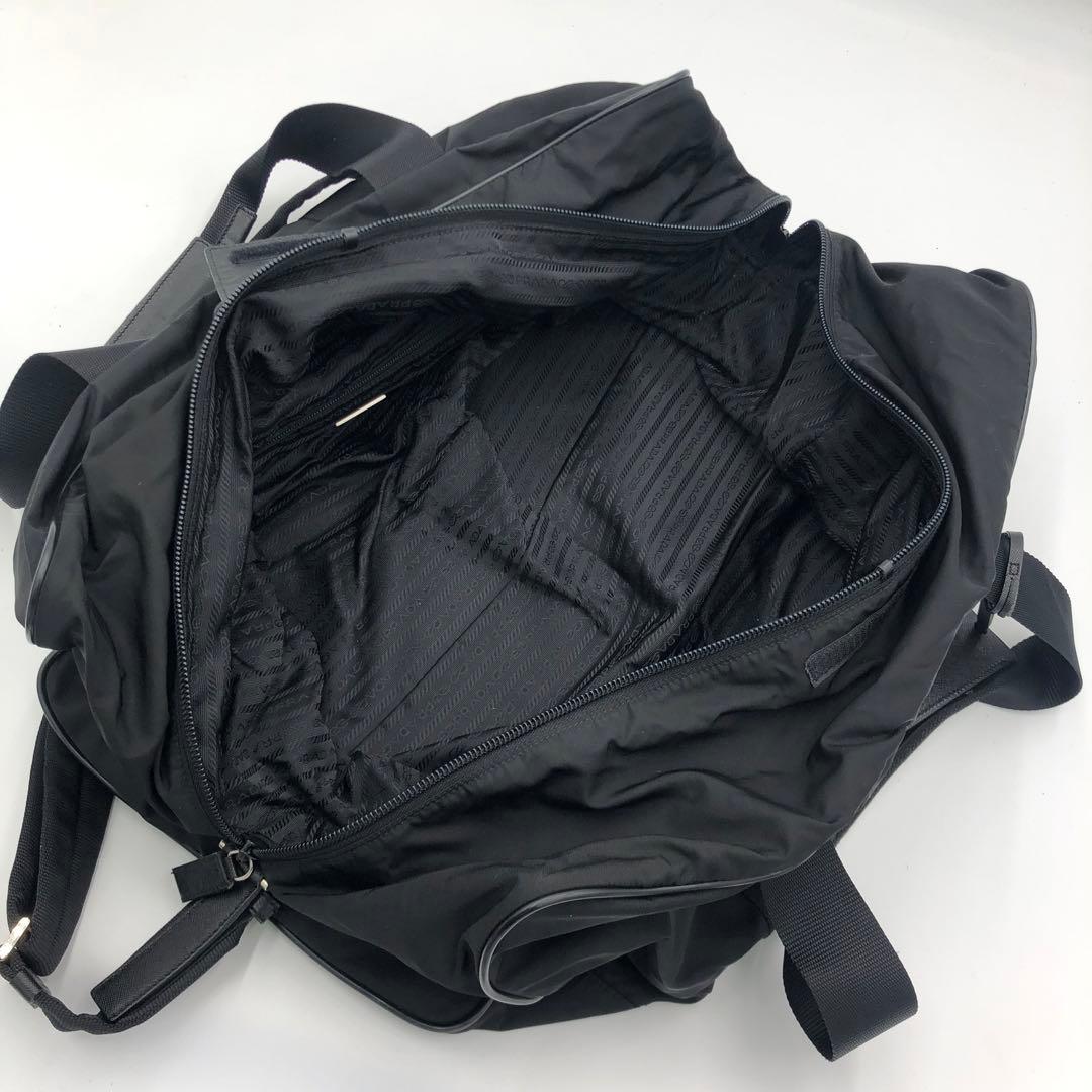 【極上美品・付属品付き✨】プラダ 2way ボストンバッグ 鍵付き ナイロン 黒