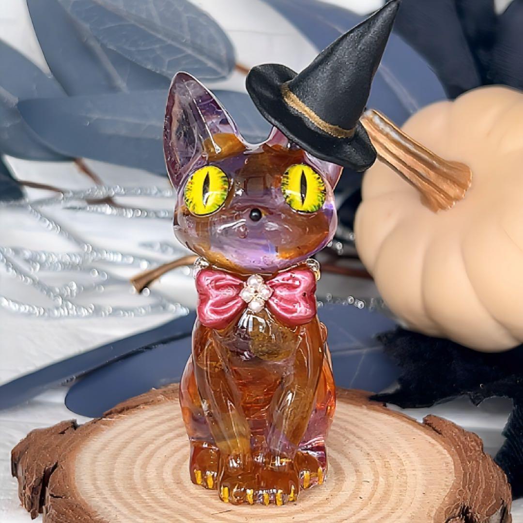 10.8ふーか様切株付 幸せを呼ぶオルゴナイト