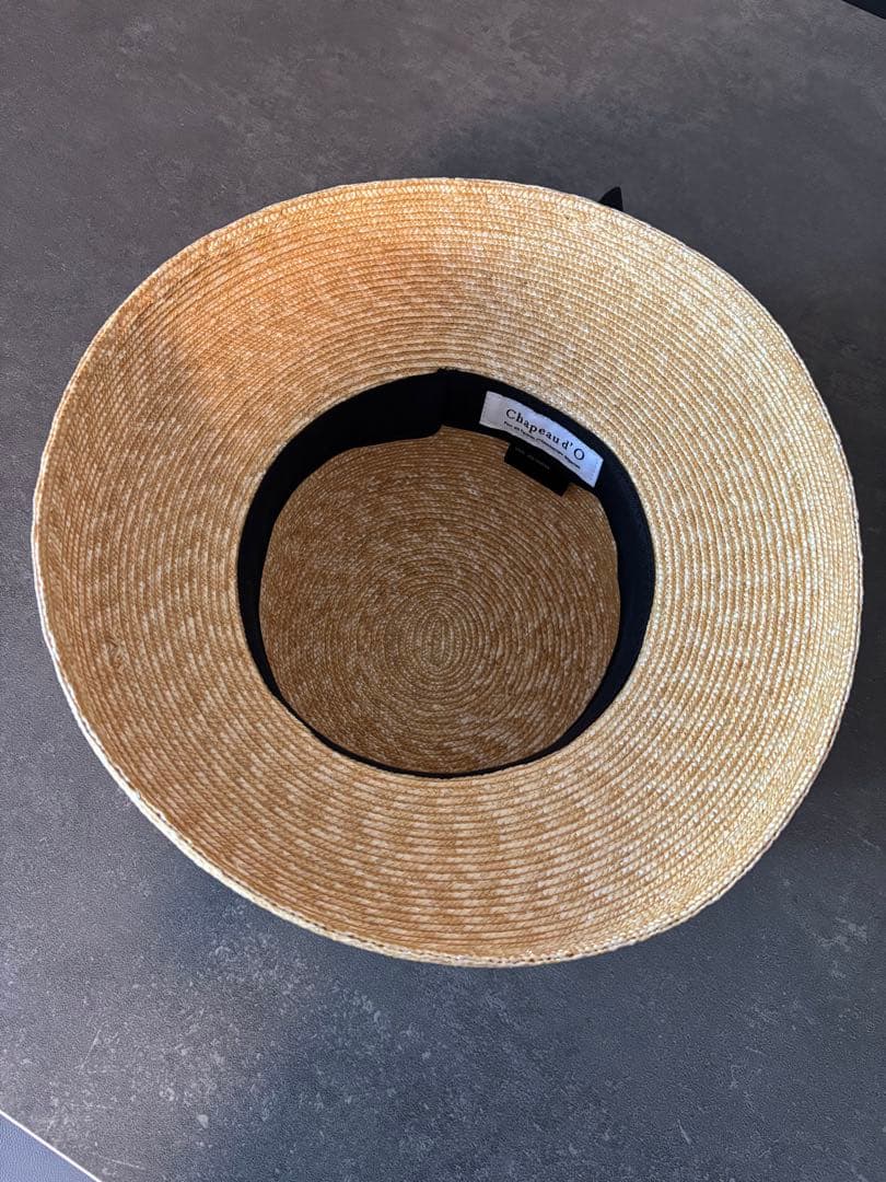極美品 Chapeau d' O シャポードオー カサブランカ 麦わら帽子