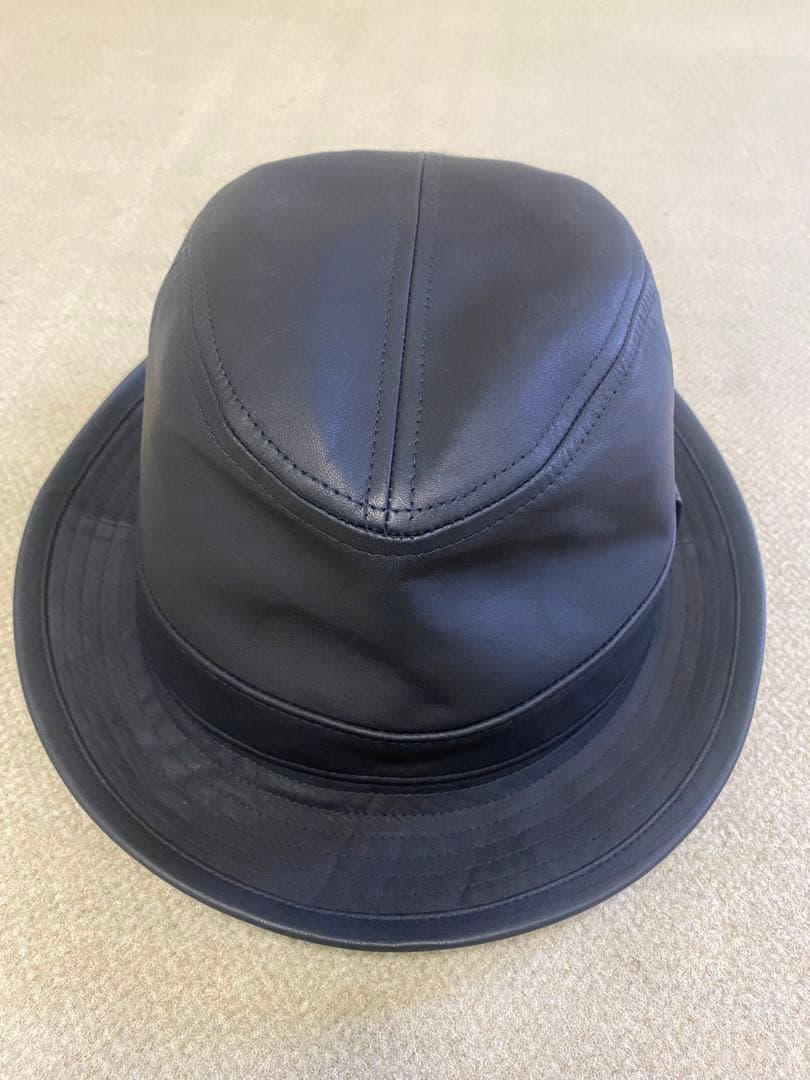 最終価格！KNOX 黒 レザー バケットハット