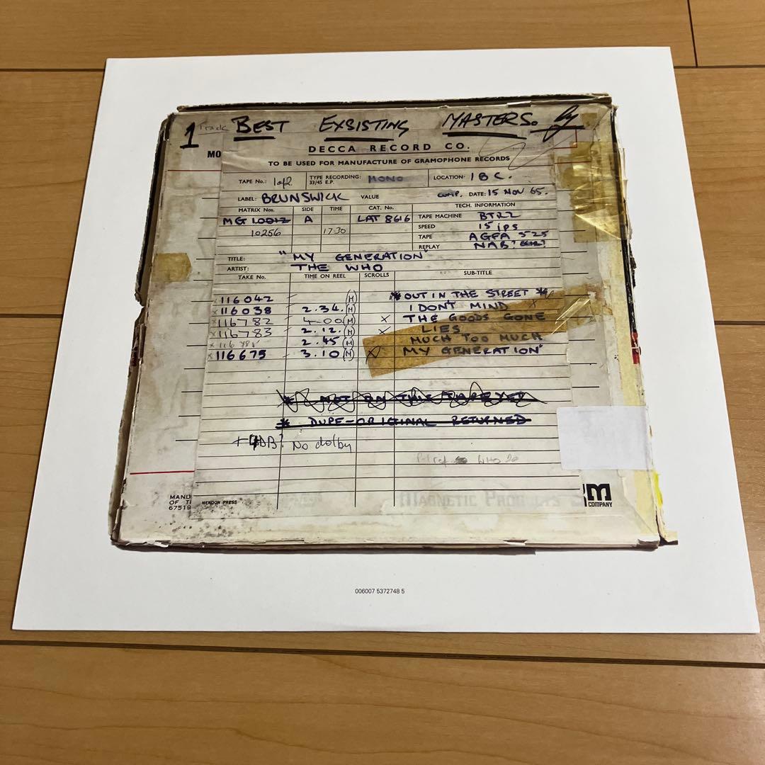 The Who My Generation モノラル盤3枚組