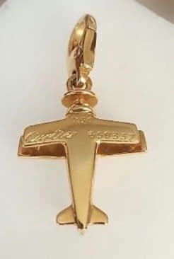 C*t様 Cartier カルチエ　ペンダントヘッド　18K 飛行機 保証書付き