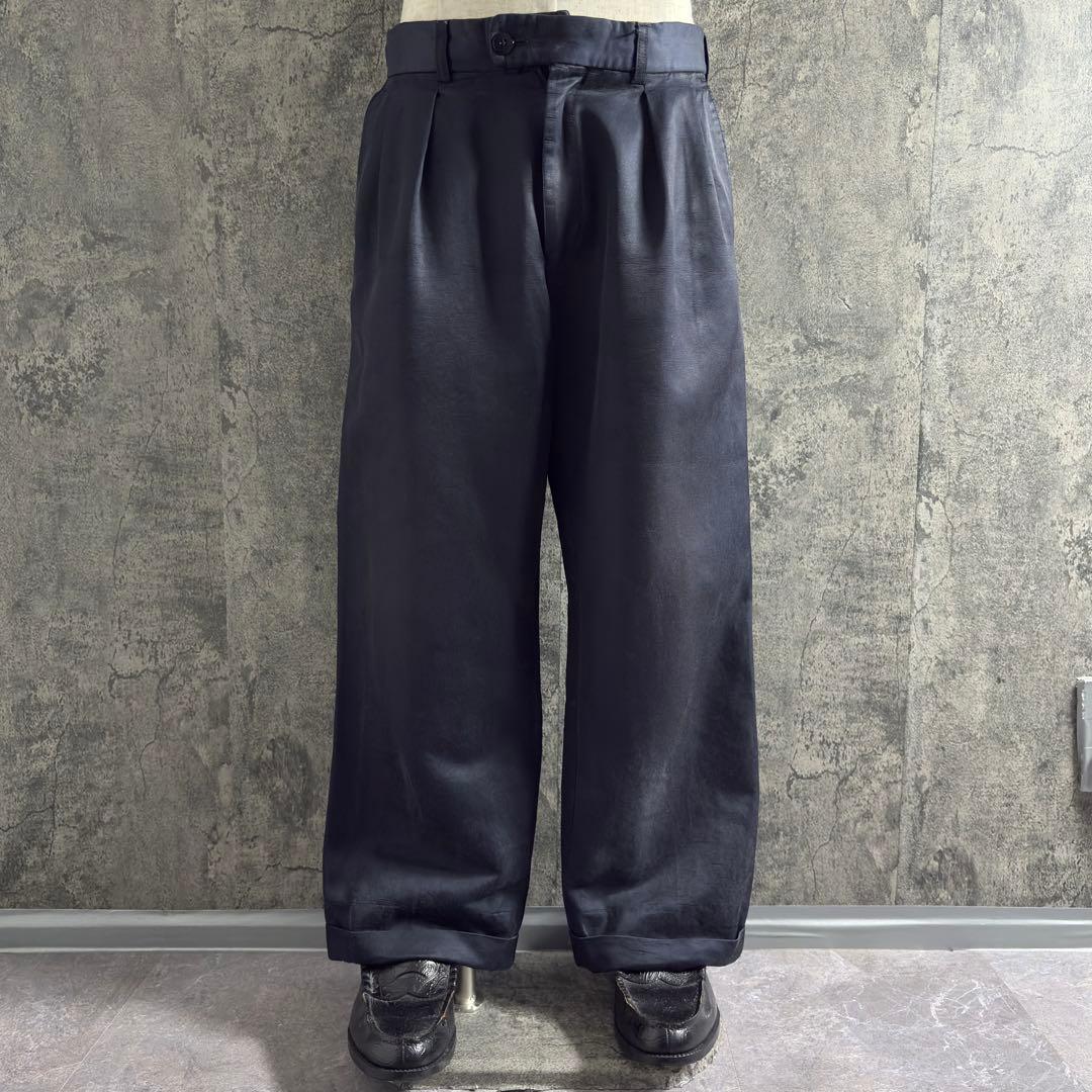 パンツ 00s DRIES VAN NOTEN cotton cupra slacks