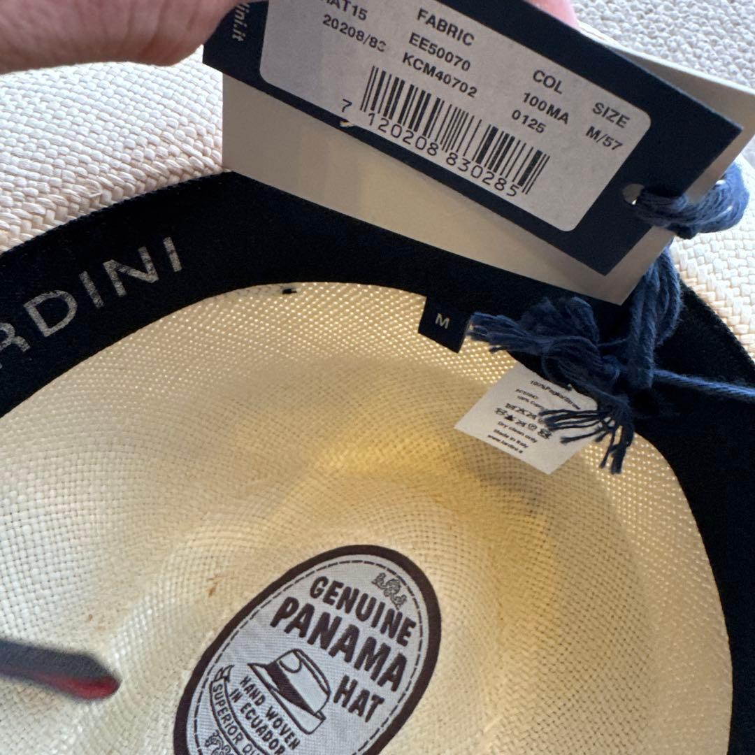 未使用　LARDINI パナマハット　M 57cm
