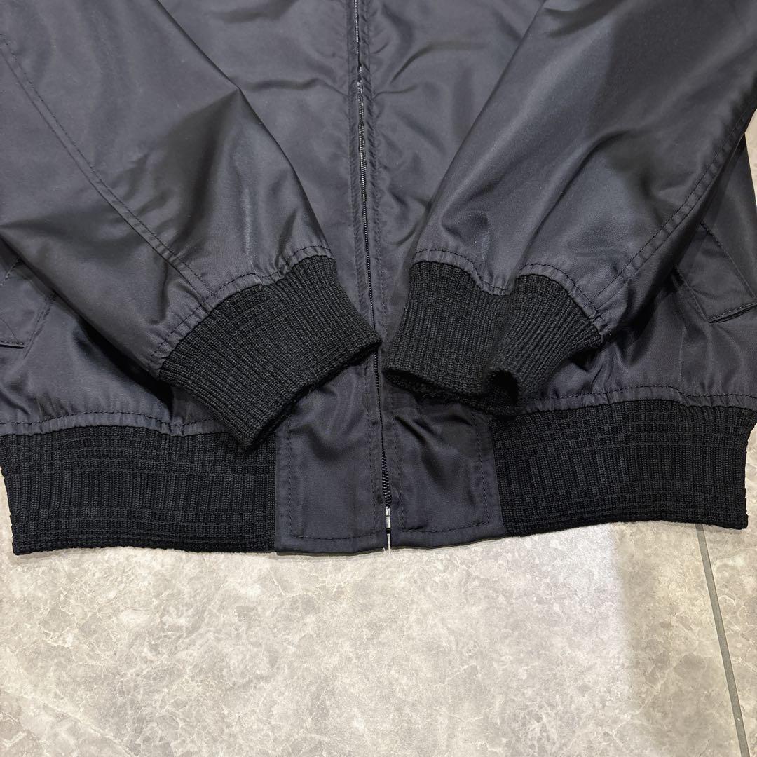 PRADA プラダ ナイロン ボンバージャケット ブラック　三角ロゴ