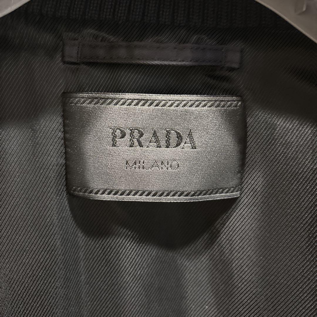 PRADA プラダ ナイロン ボンバージャケット ブラック　三角ロゴ