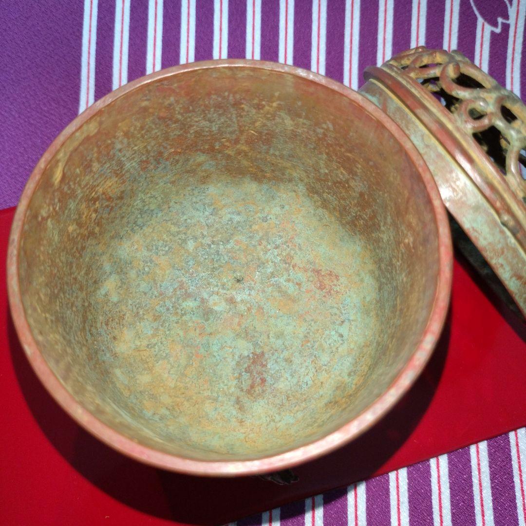 【user_c407e42bさん専用】高岡銅器 須賀月芳作 香炉 香炉灰付