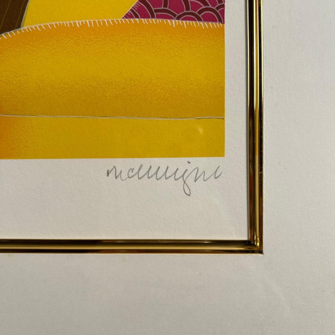 美品 トーマス・マックナイト「ナンタケットルーム」シルクスクリーン 直筆サイン入