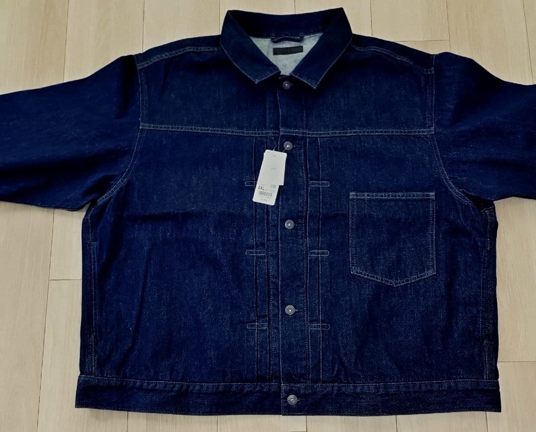 【新品未使用】ユニクロ　デニム　トラッカージャケット 4XL 濃紺