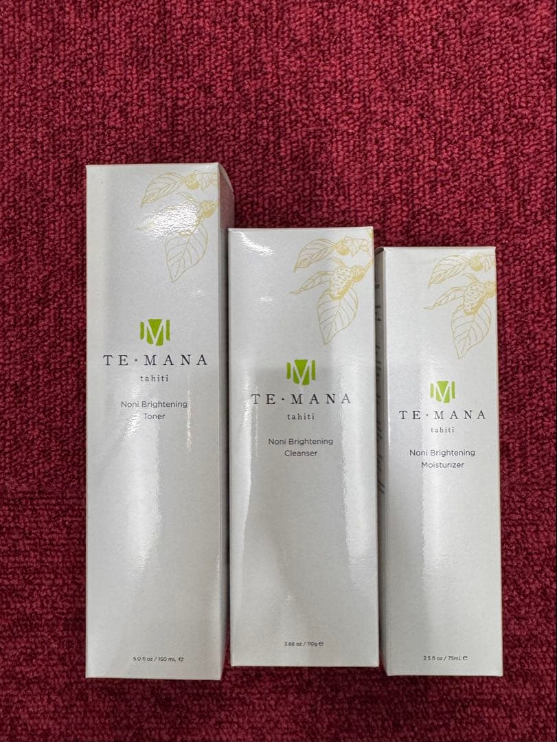 テマナ ノニ ブライトニング 3点　乳液、化粧水、洗顔 モリンダ